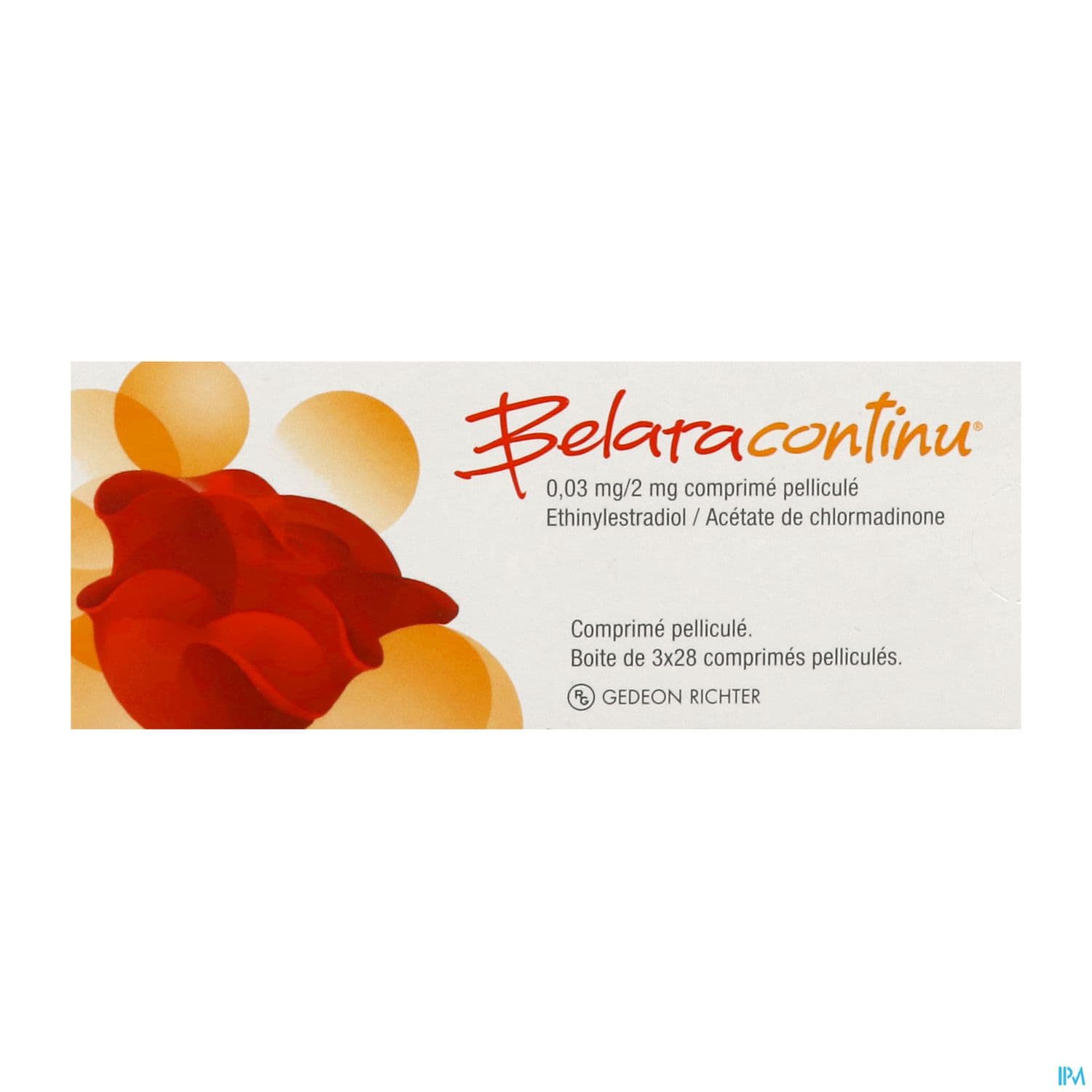 Belaracontinu 0mg03/2mg Comprime 28 X3
