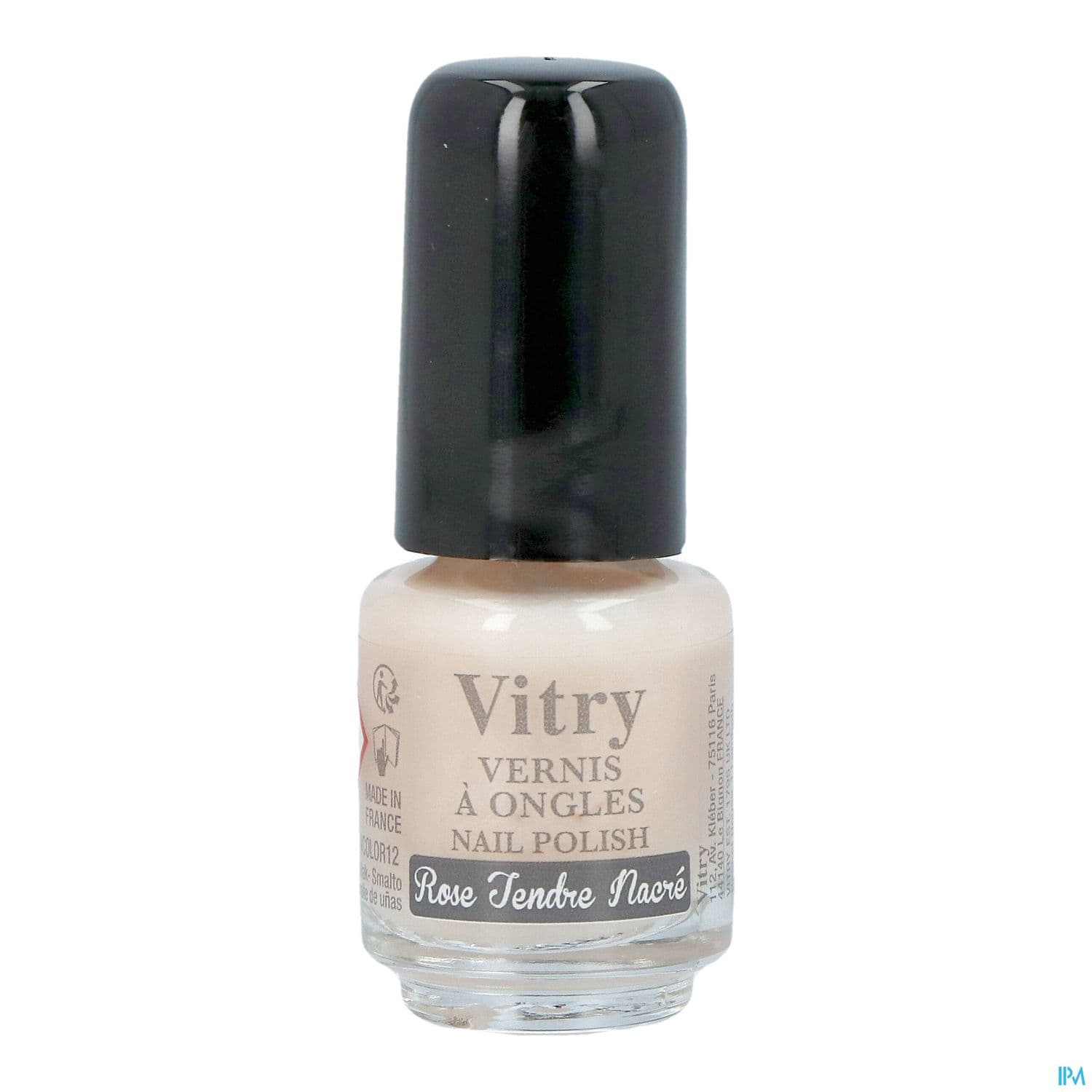 Vitry Vernis Ongles Rose Tendre Nacre Mini 4ml