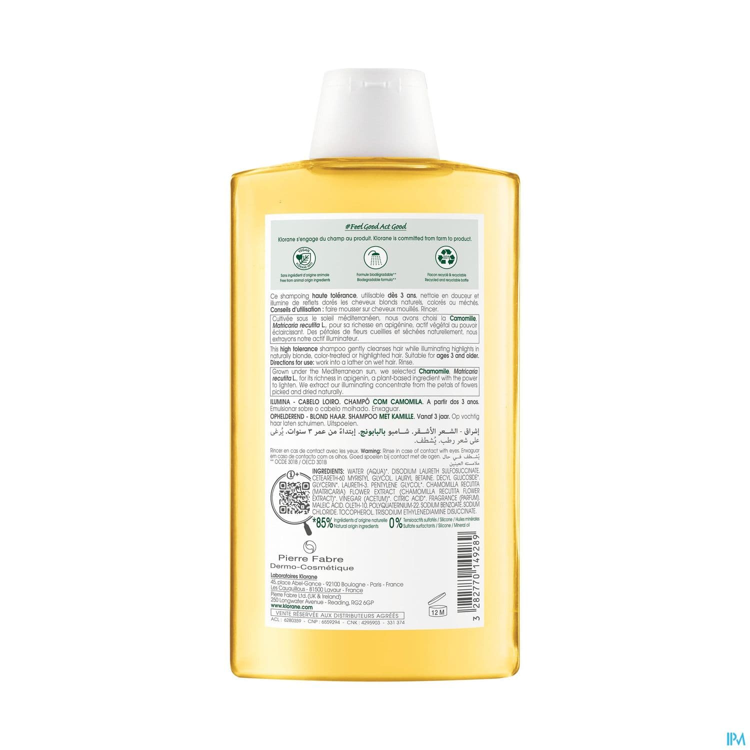 KLORANE SH CAMOMILLE400ML
