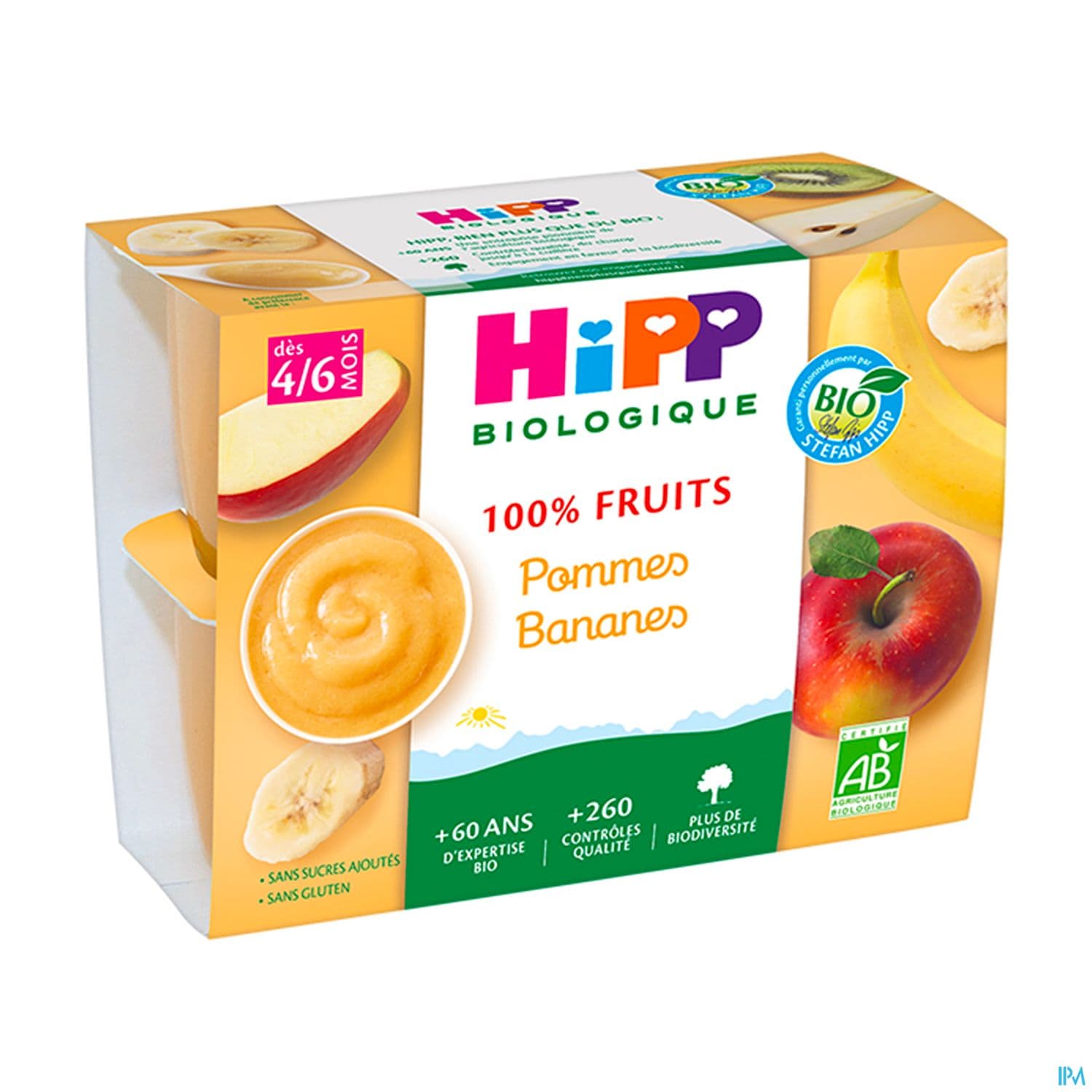 HIPP COMPOTE POM BANAN COUP 100GX4