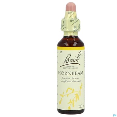 Fleurs De Bach Original 17 Hornbeam Compte Gouttes 20ml