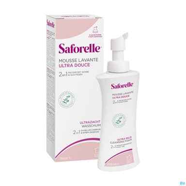 Saforelle Mousse Lavante Ultra Douce Flacon Pompe 250ml