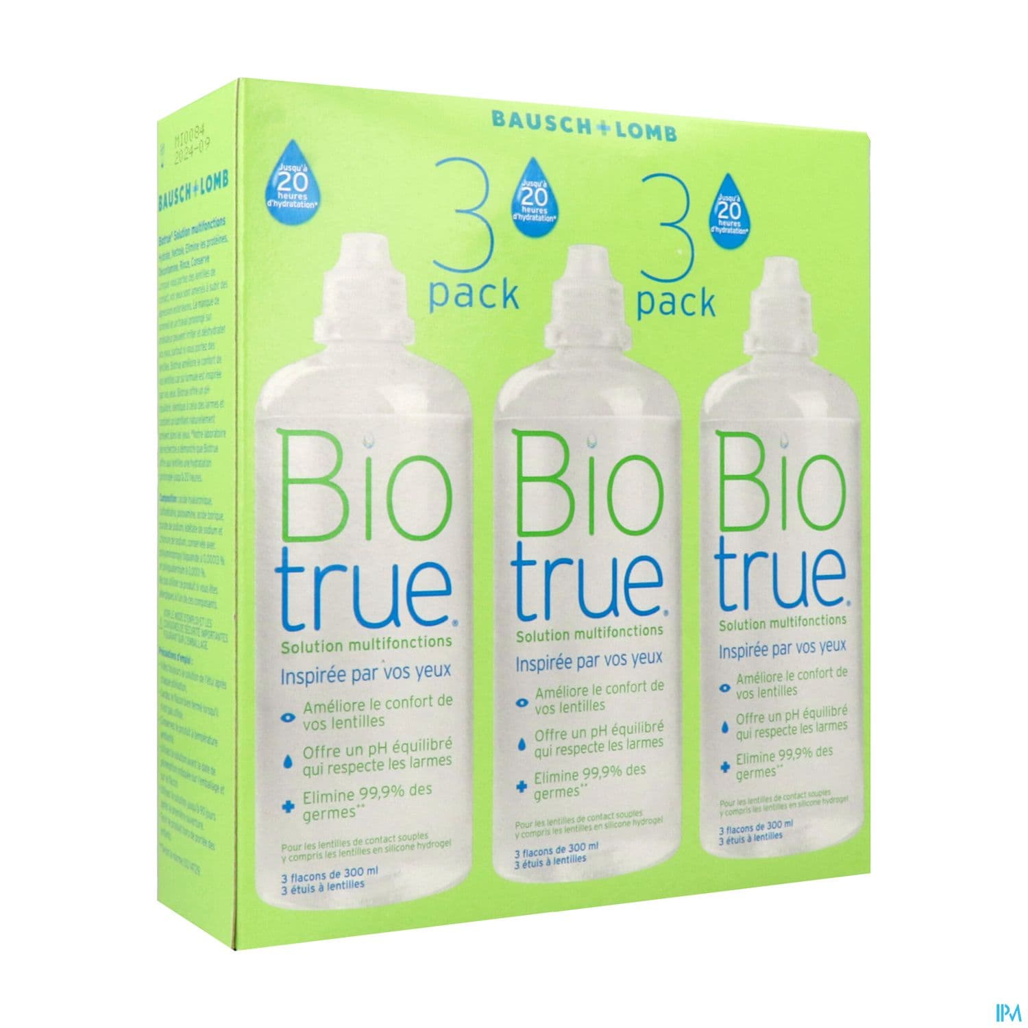 BIOTRUE MULTIF SOL LENTIL 300ML X3