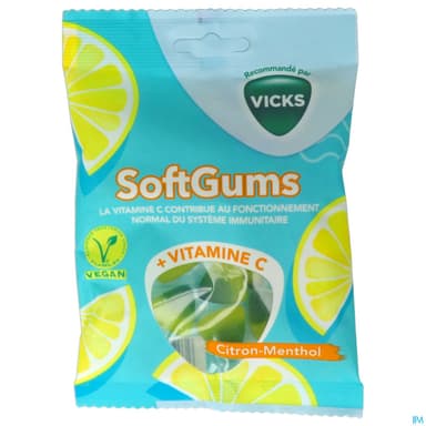 VICKS SOFTGUMS VIT C CIT/MENT 90G