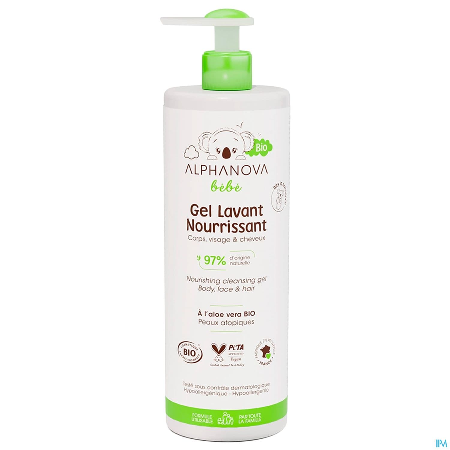 ALPHANOVA BB GEL LAV NOUR BIO400ML