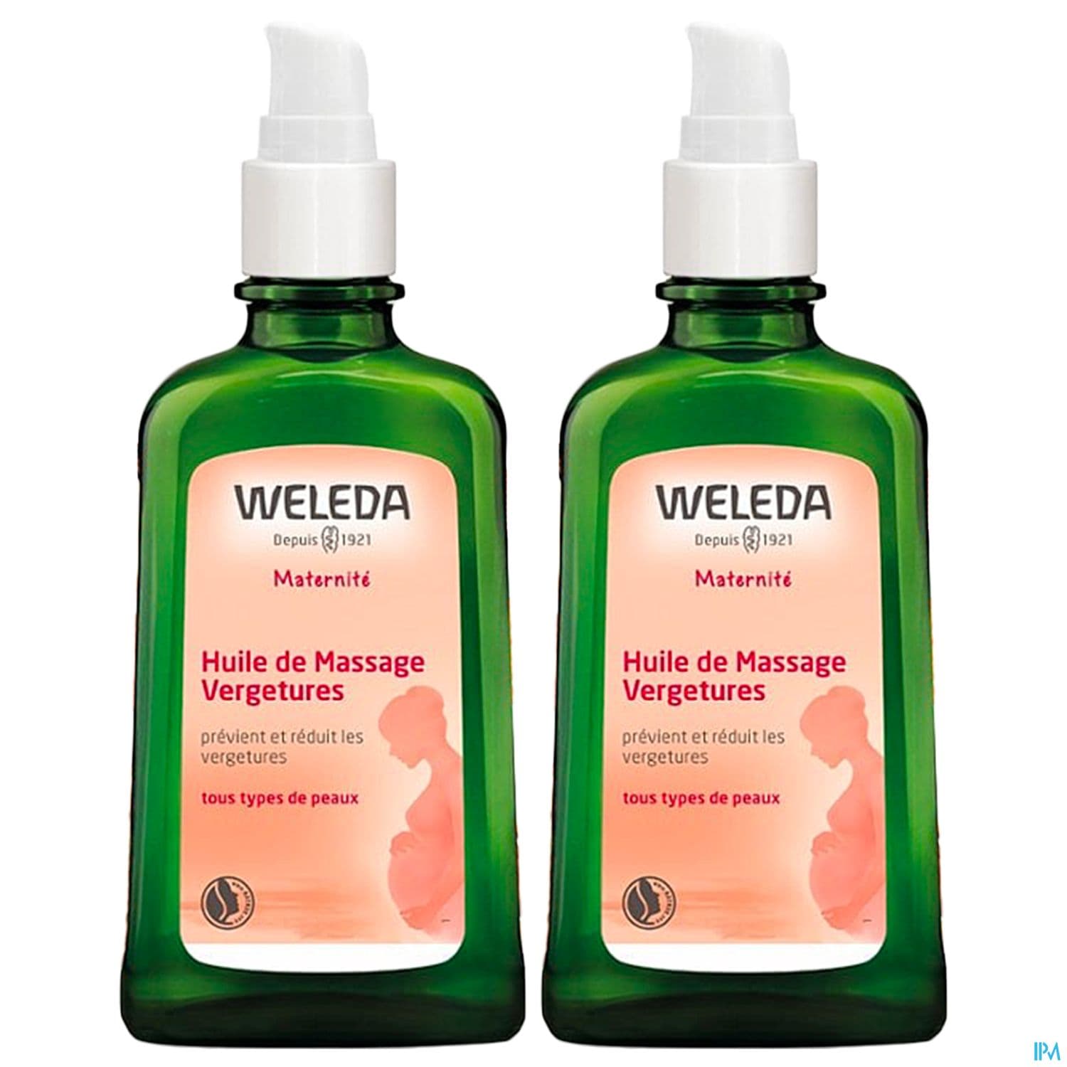 Weleda Huile De Massage Vergetures 150ml X2