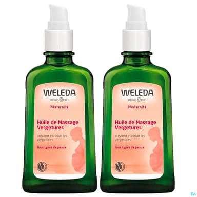 Weleda Huile De Massage Vergetures 150ml X2