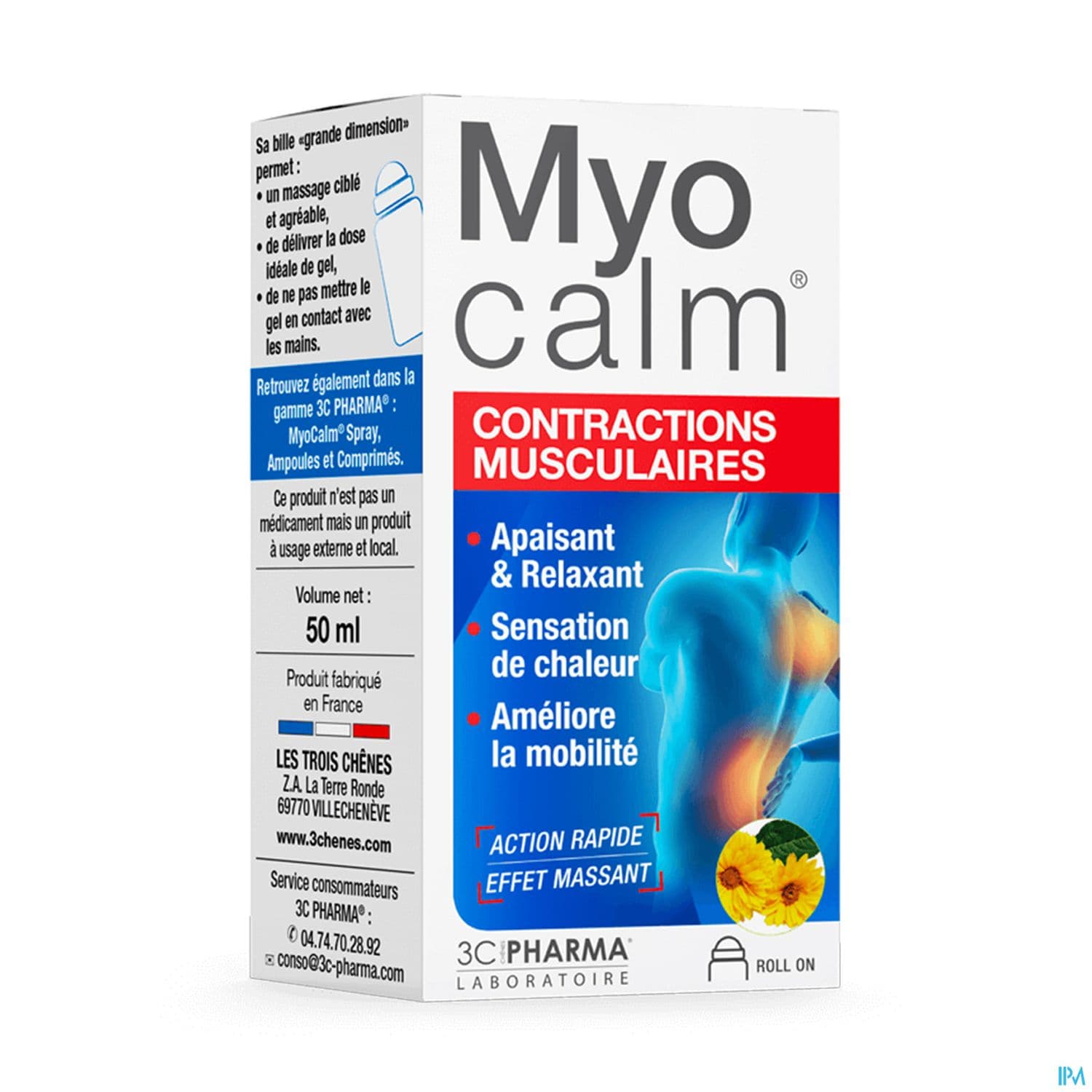 3c Pharma Myocalm Roll On 50ml