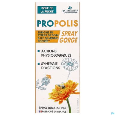 3 CHENES PROPOLIS BUC SPRAY25ML