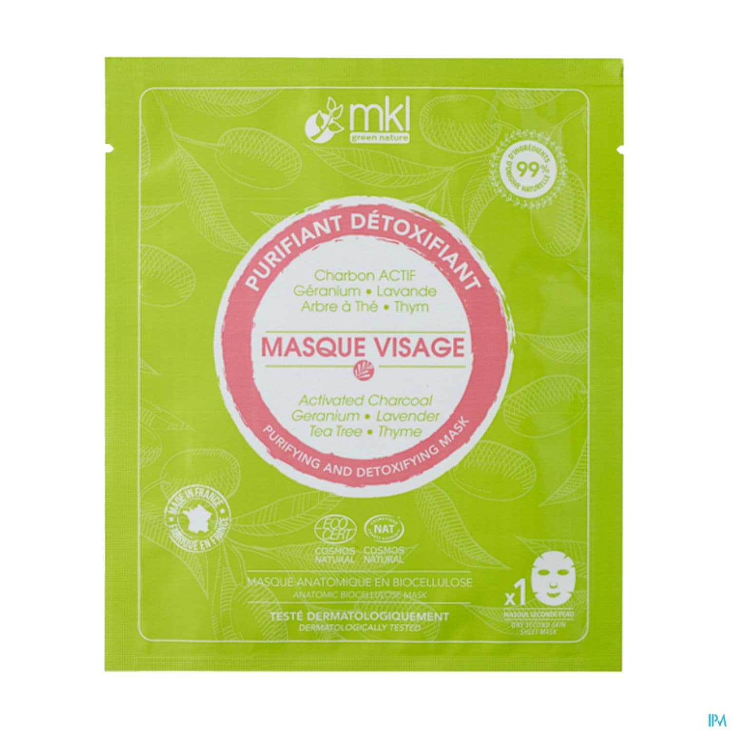 Mkl Green Nature Masque Visage Purifiant Detoxifiant Cosmos Nat 10ml