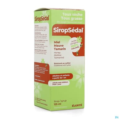 Siropsedal Sirop Toux Seche Toux Grasse 125ml