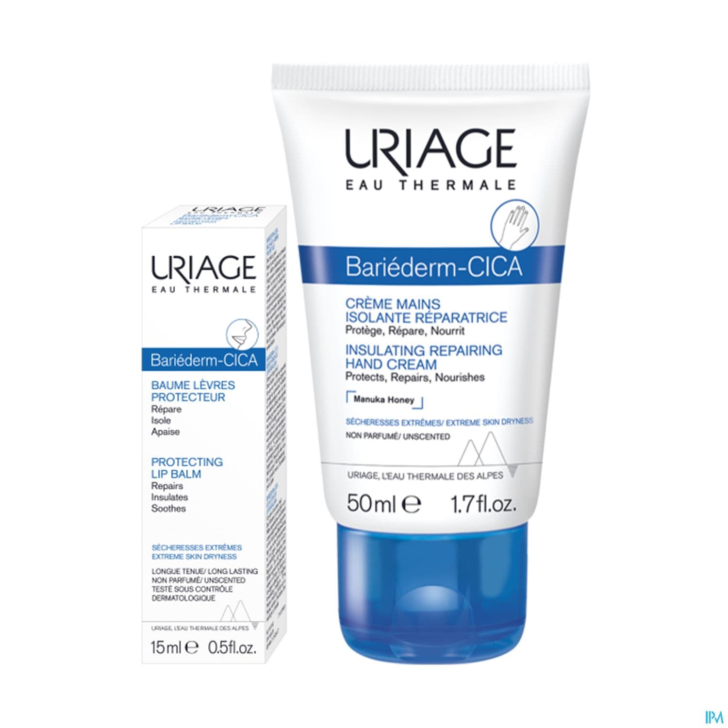 Uriage Bariederm Creme Mains 50ml + Bariederm Cica Levres 15ml