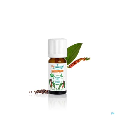 Puressentiel Huile Essentielle Poivre Noir Bio 5ml