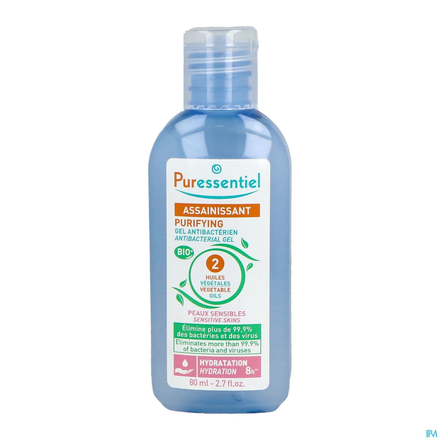 Puressentiel Gel Antibacterien Assainissant Peaux Sensibles Aux 2 Huiles Vegetales 80ml