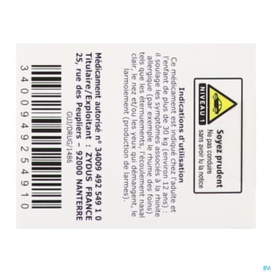 Loratadine Zydus 10mg Comprime 7