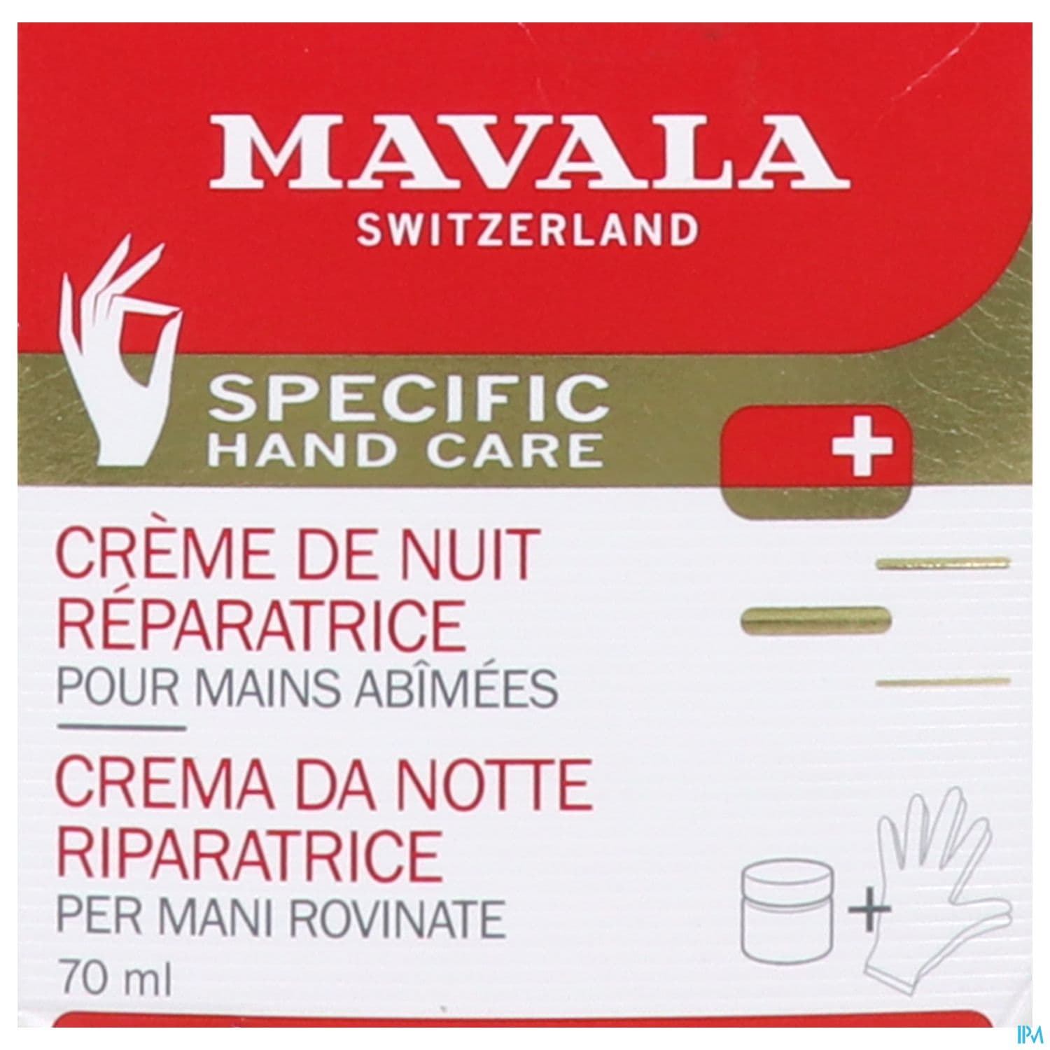 MAVALA CREME NUIT REPAR MAINS 70ML