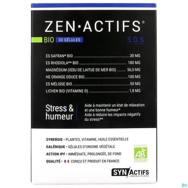 SYNACTIFS ZENACTIFS BIO GELUL 30