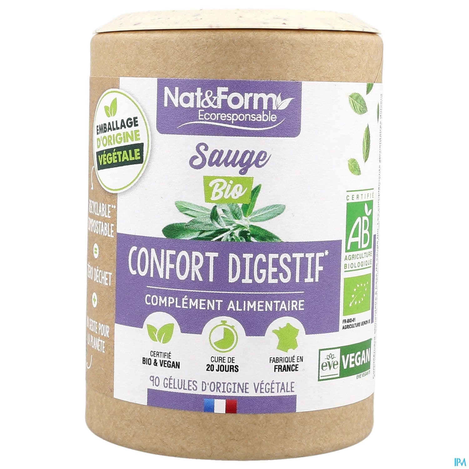 NAT&FORM ECO SAUGE BIO GELVEG90