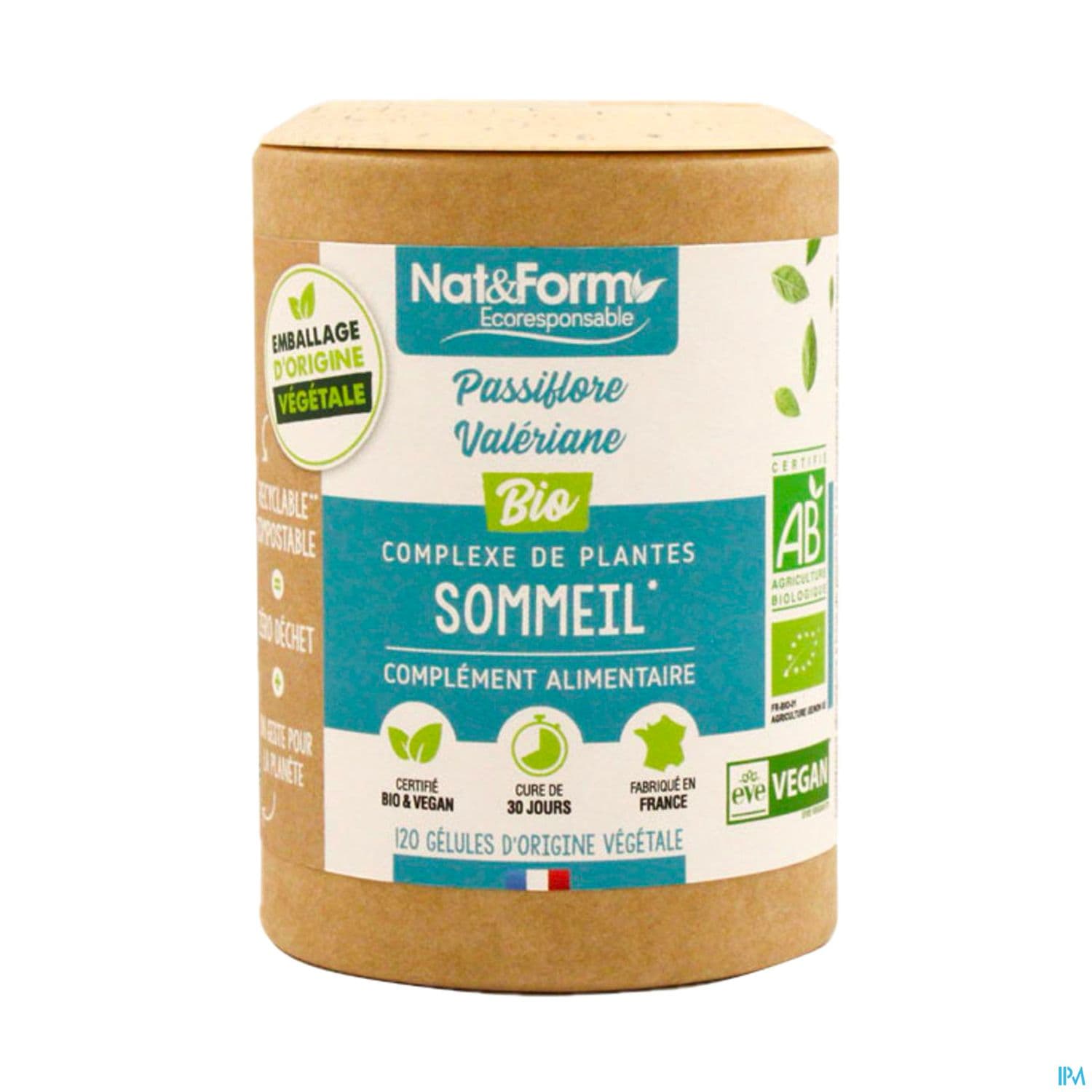 Nat Et Form Ecoresponsable Passiflore Valeriane Bio Gelule Vegetale 120