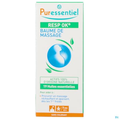 Puressentiel Baume De Massage Resp Ok Aux 19 Huile Essentielle 50ml