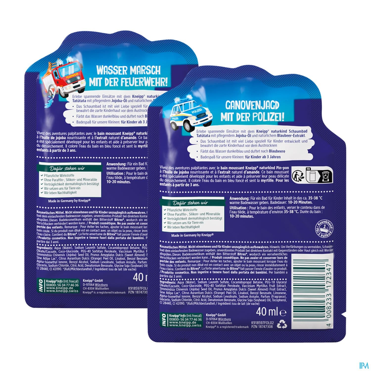 Kneipp Nature Kids Bain Moussant Pin Pon 40ml