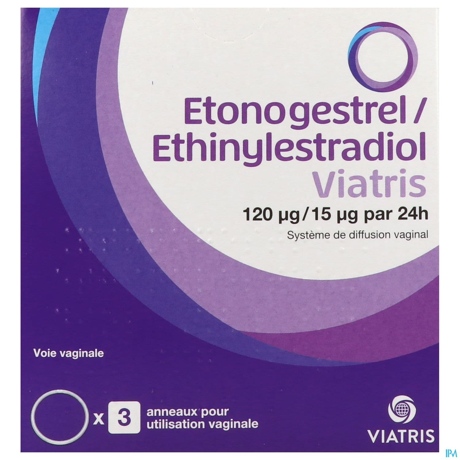 Etonogestrel Ethinylestradiol Mylan 120/15mcg/24h Diffusion Vaginal 3