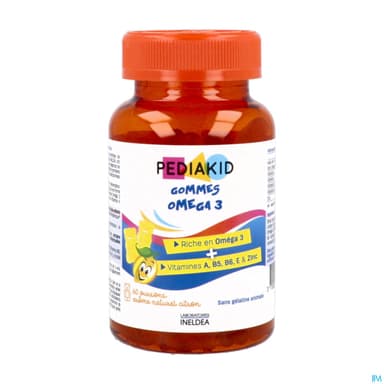 PEDIAKID GOMME OMEGA 3 OURS CITR60