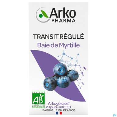 Arkopharma Arkogelules Myrtille Baie Bio Gelule 40
