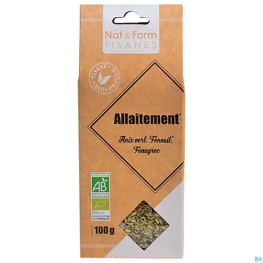 NAT&FORM TIS ALLAITEMENT BIO 100G