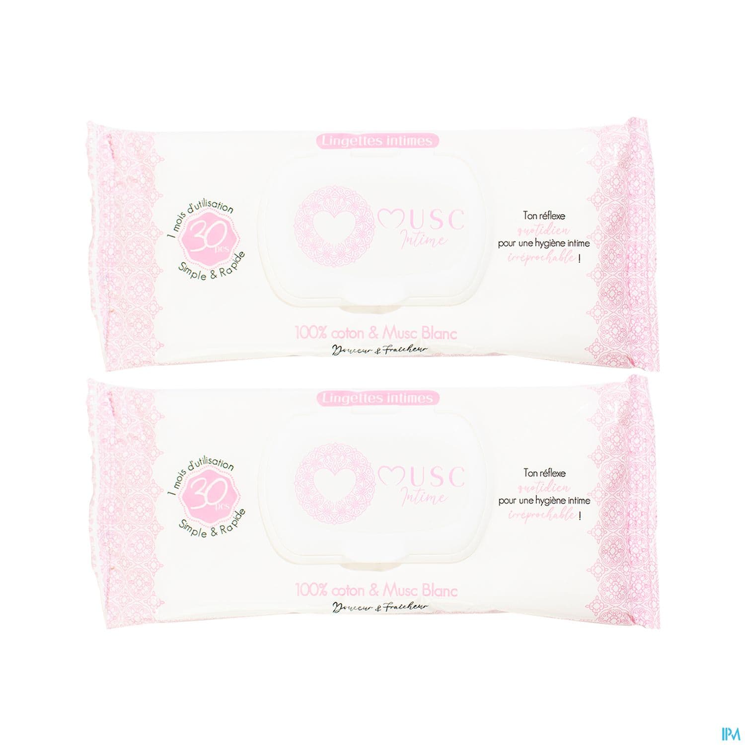 MUSC INTIME SERVIET INTIM COTON X2