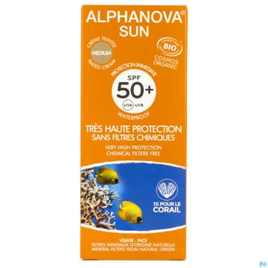 ALPHANOVA SUN CR TEINTE 50+ 50G