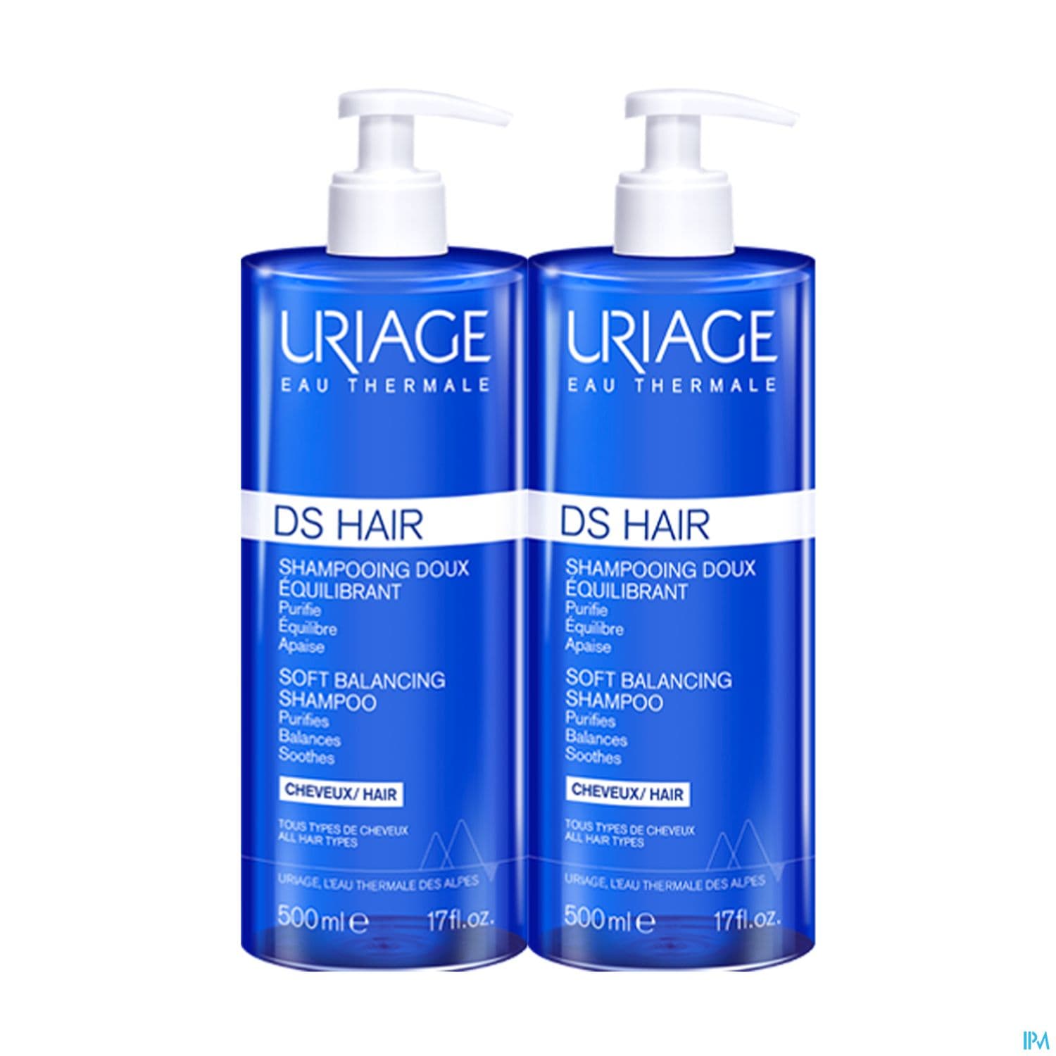 URIAGE DS HAIR SH DOUX 500ML X2