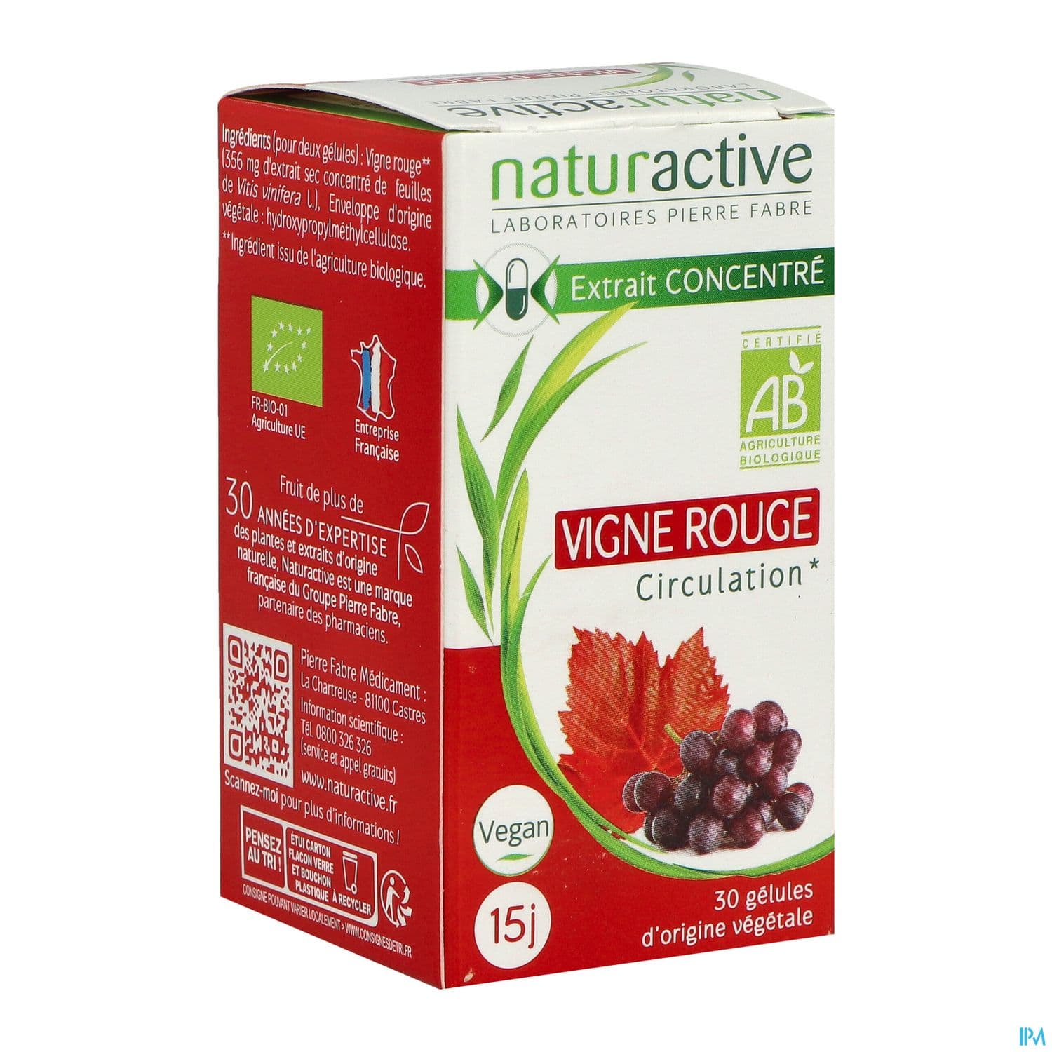 Naturactive Vigne Rouge Bio Gelule 30