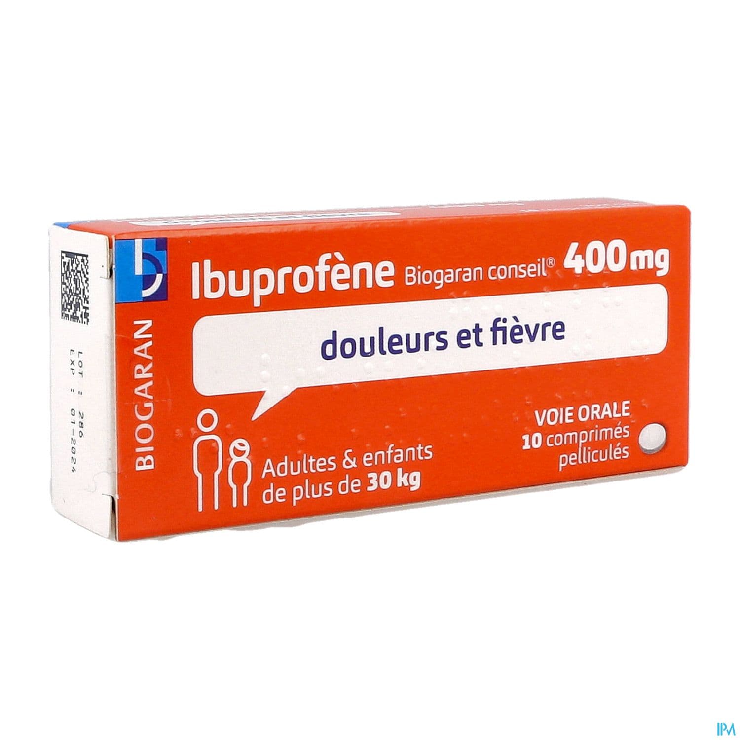Ibuprofene Biogaran Conseil 400mg Comprime 10