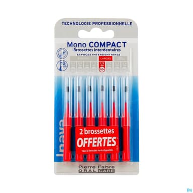 INAVA BROSSETTE MONO ROUGE 4+2
