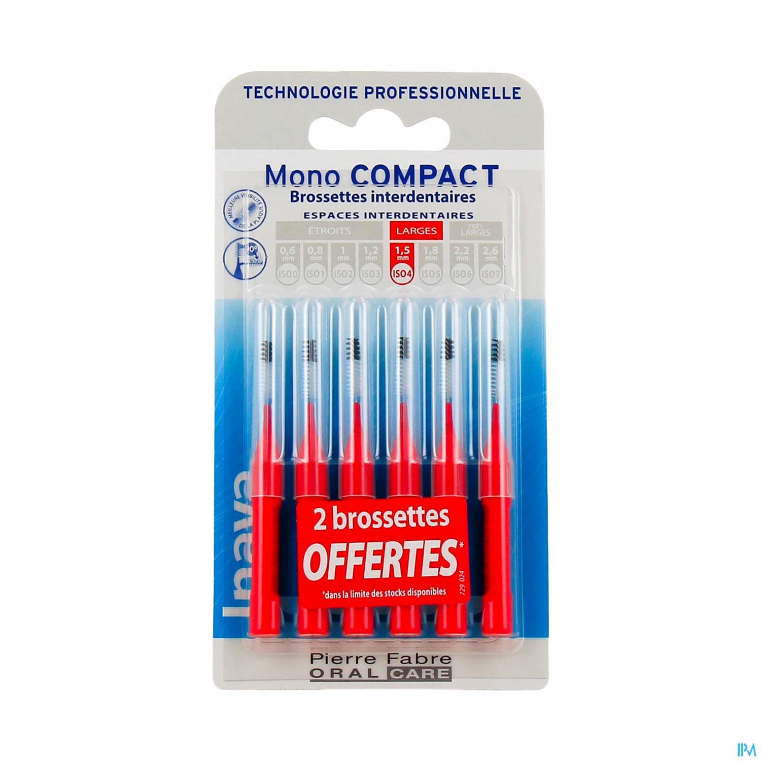 INAVA BROSSETTE MONO ROUGE 4+2