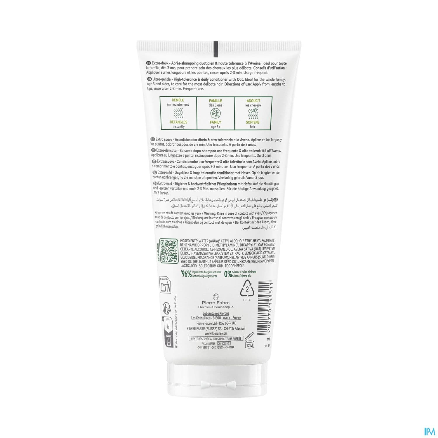 KLORANE AP/SH AVOINE 200ML