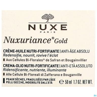 NUXURIANCE GOLD CR/HUILE 50ML