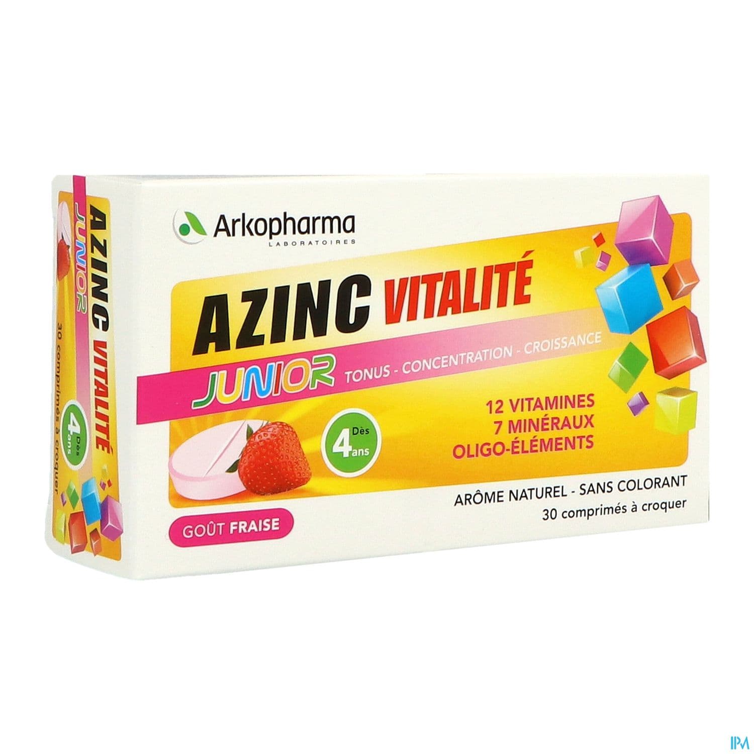 Arkopharma Azinc Vitalite Junior Comprime A Croquer Fraise 30