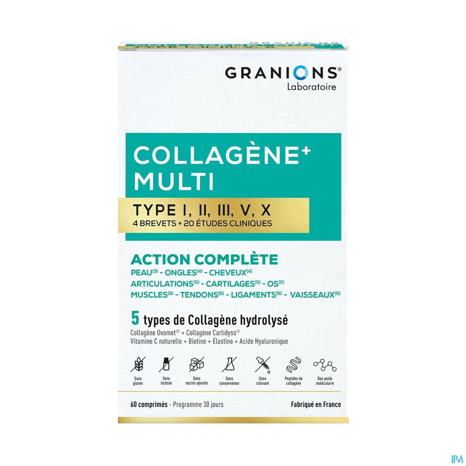 Granions Collagene Multi Type I Ii Iii V X Comprime 60