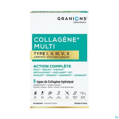 Granions Collagene Multi Type I Ii Iii V X Comprime 60