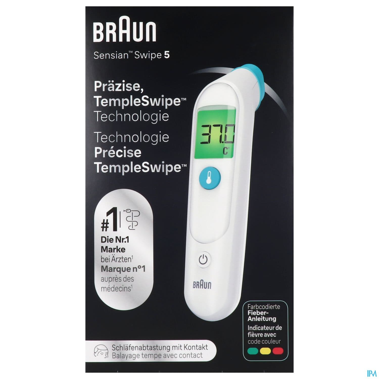 Braun Thermometre Temporal Templeswipetm Bst200we