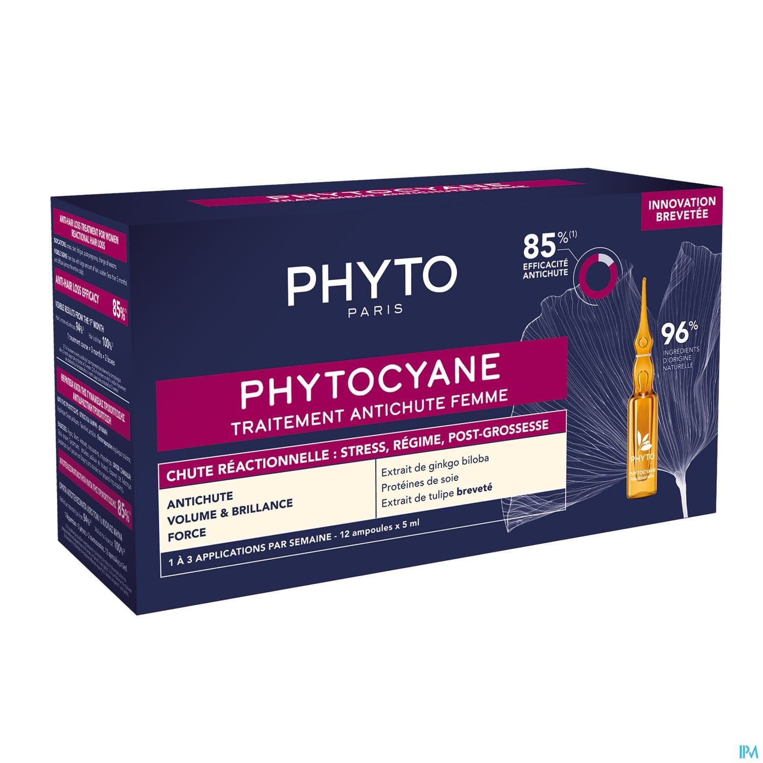 Phytocyane Traitement Antichute Femme Chute Reactionnelle 5ml X12