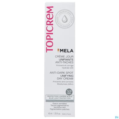 TOPICREM MELA CR A/TACHE 50+ 40ML