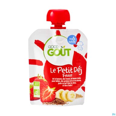 GOODGOUT PETIT DEJ FRAISE 70G