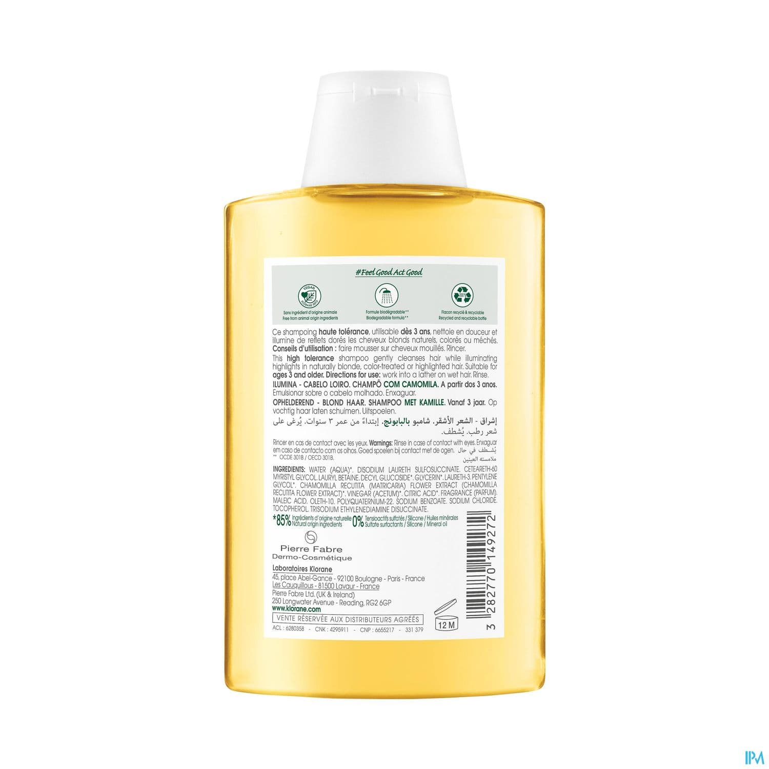 KLORANE SH CAMOMILLE200ML