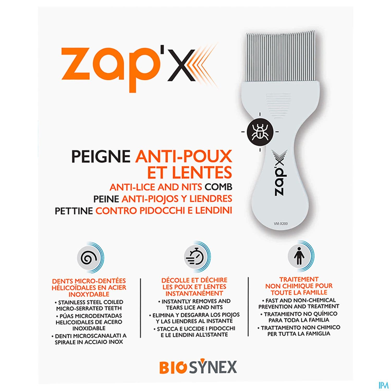 Zap X Peigne Antipoux Lentes Electronique