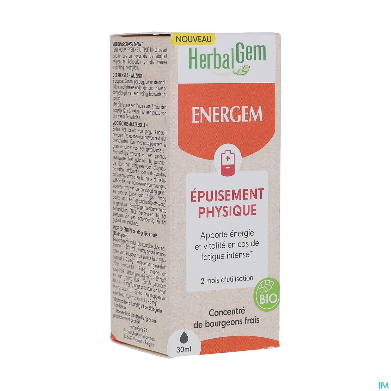 HERBALGEM ENERGEM EPUIS PHYS 30ML