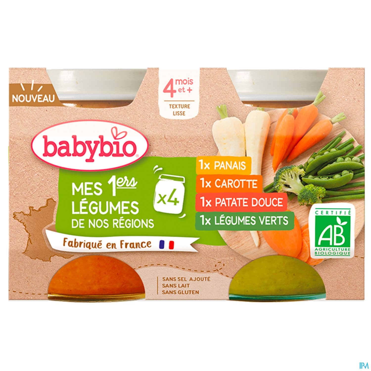 BABYBIO MES 1ERS LEGUMES 4X130G