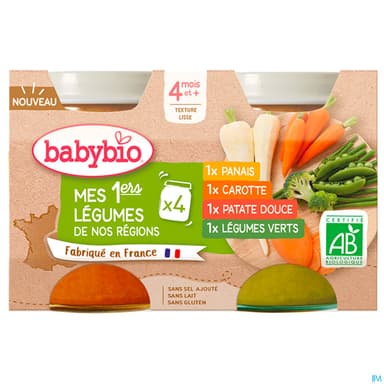 BABYBIO MES 1ERS LEGUMES 4X130G